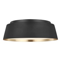 Deckenleuchte Rund Metall Ø36,8Cm Schwarz Gold Deckenlampe Wohnzimmer Esszimmer