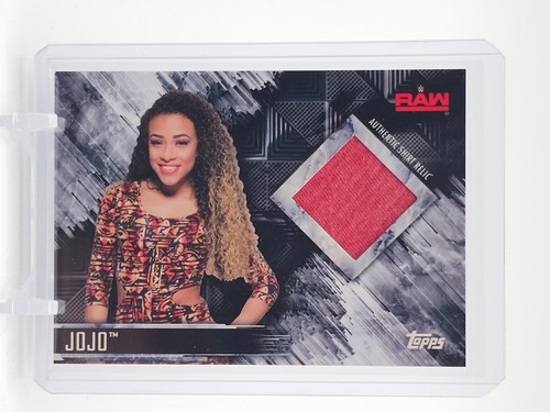 JOJO 2018 TOPPS WWE RAW SHIRT RELIC #SR-JJ GAME USED PATCH Q4697