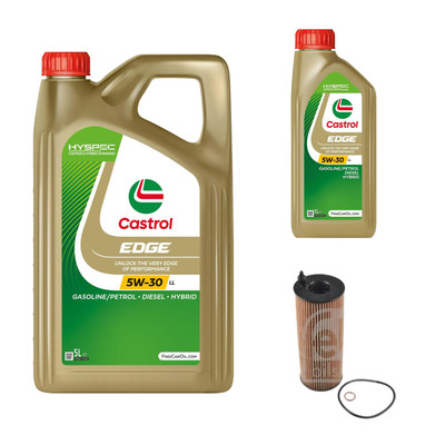FEBI Ölfilter 6L Castrol EDGE Titanium FST 5W-30 LL für BMW X1 E84 xDrive18d