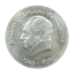 GDR 1969 20 Mark Johann Wolfgang von Goethe | Silver