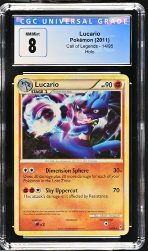 Lucario graded CGC 8 for sale on eBay
