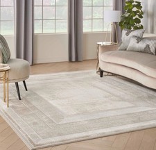 Nourison Glitz GLZ07 IVORY Area Rug - 239 x 300cm - Brand New - Living Room