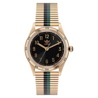 Adidas Originals Style Code Four 42mm Gold Green/Black Unisex Watch AOSY22526