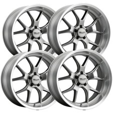 Staggered-alloy Creations Ac525 18x818x9.5 5x4.75 0mm Gunmetal Wheels Rims
