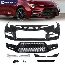 Front Bumper Cover Grille Fog Light Set For 2023-2025 Toyota Corolla SE XSE