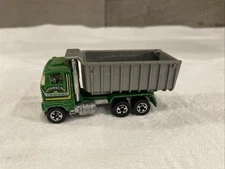 Hot Wheels 1981 Ford Dump Truck Green Sunset Trucking Made In Hong Kong