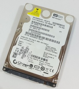 250GB Western Digital WD2500BEVS-60UST0 SATA 2,5" Notebook Festplatte