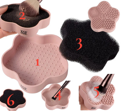 Oriflame 2in1 Pinsel Reiniger Cleanser Make Up Lidschatten Kosmetik Cleaner Top