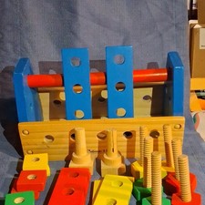 Melissa  Doug Wooden Construction Pretend Play Tool Set
