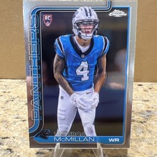 2025 Topps Chrome Football Tetairoa McMillan Rookie Carolina Panthers #326 RC
