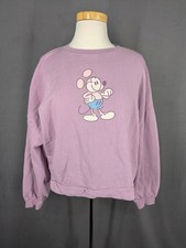 Mickey Mouse Genuine Mousewear Pullover Sweatshirt for Women Plum size L