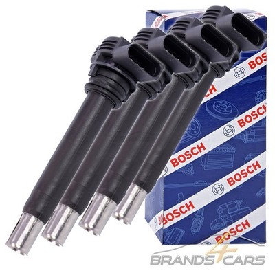 4x BOSCH ZÜNDSPULE FÜR AUDI A3 A4 A6 Q5 SEAT SKODA VW GOLF 5 6 TIGUAN T5 T6 TSI