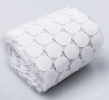 YLBFJXK 1000pcs Sticky Back Dots Hook Adhesive Tapes, 3/4" Diameter, White2