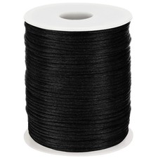 2MM 110 Yards Black Nylon Cord, Wind Chime Cord for Bracelet Necklace Jewelry...