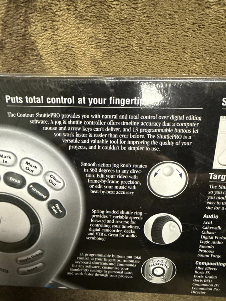 Contour Design Shuttle PRO SP-JNS Multimedia USB Editing Controller NOS - Image 3 of 4