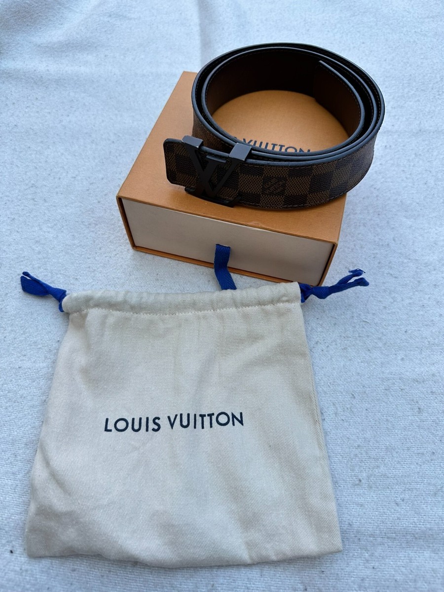 Louis Vuitton モノグラム ブラックベルト95/38 Louis Vuitton モノグラムレザーベルト95/38 - メルカリ
