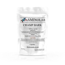 CRAMP BARK 1000MG CAPSULES - AMINOLAB - Muscle Relaxant, Menstrual Cramp relief
