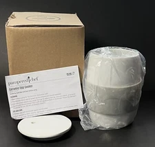 Pampered Chef Ceramic Egg Cooker #1529 White Microwave Tool New Opened Box