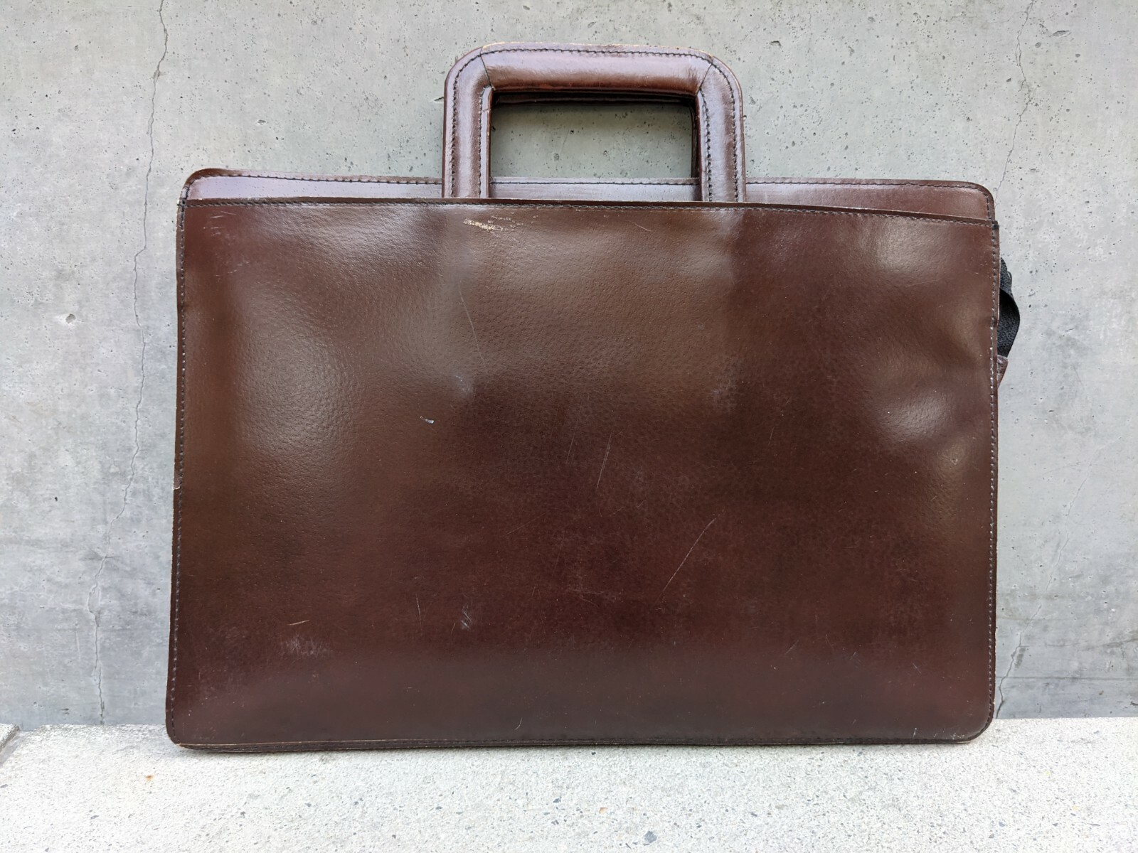 GENUINE TOP GRAIN LEATHER Briefcase Portfolio Attache… Gem
