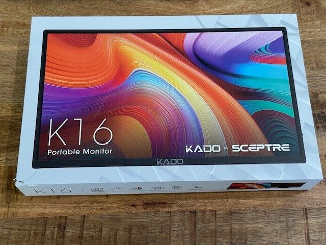 Kado Sceptre Portable Monitor for Laptop 15.6 HDMI Dual USB 