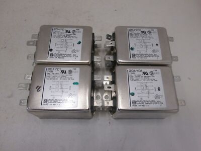 CORCOM, 20AY01, EMI FILTER, RFI 3 PHASE 20 AMP, New, Lot of 4