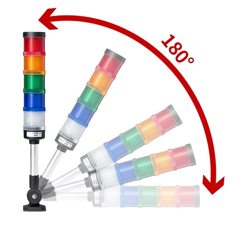 Sicherheits Stapellampe Industrieleuchte LED Signalturm Vorsicht Leuchte klappbarLeuchte  - Bild 3 von 4