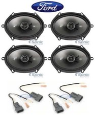 Kicker 6x8" Front Rear Car Speaker Replacement Kit For 1995-2003 Ford Windstar