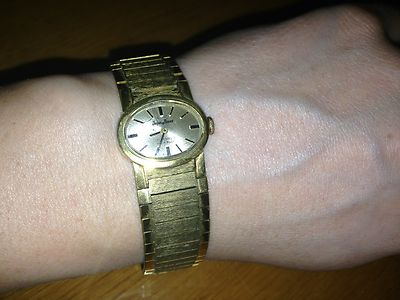 VINTAGE GERMANY JACQUES MONNAT 17 JEWELS INCABLOC GOLD TONE WATCH