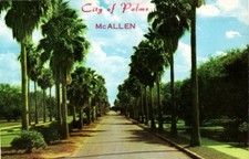City of Palms McAllen Texas Nice Street View Frank Whaley Postcard