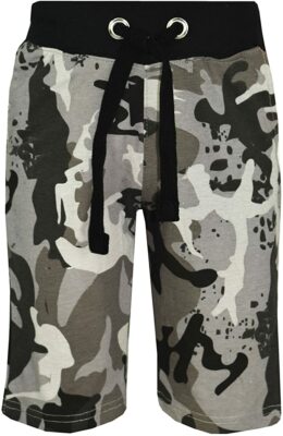 Kids Boys Shorts Fleece Camouflage Chino Short Knee Length Half Pant Age 3-13 Yr