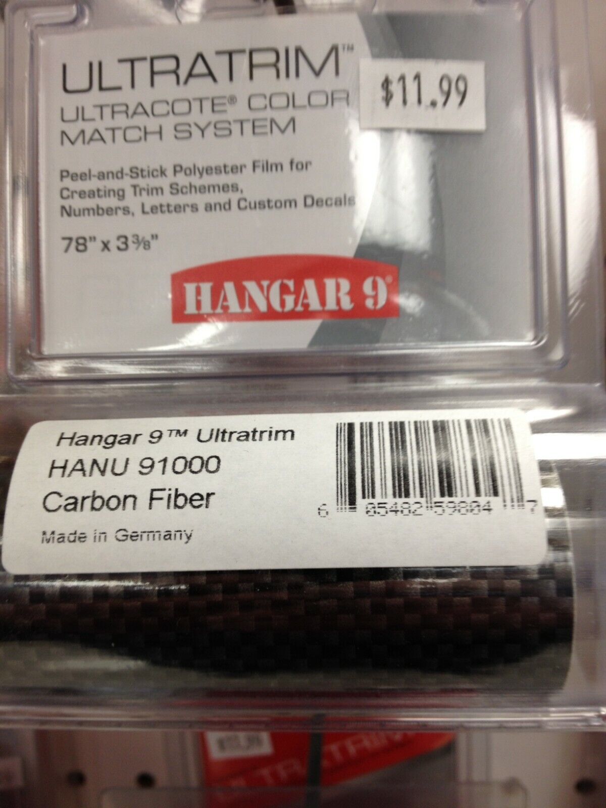 Hanger 9 Ultra Trim HANU 91000 Carbon fiber lot of two