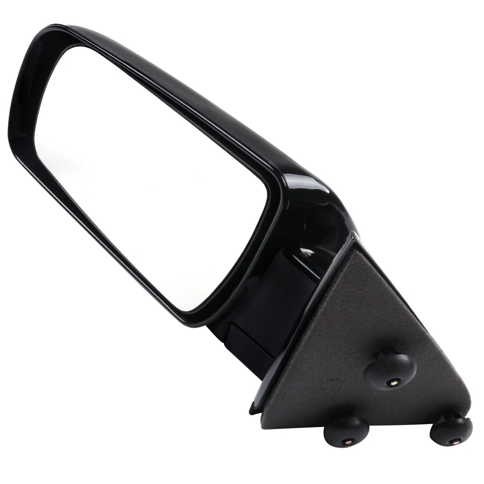 Par de espelhos retrovisores laterais pretos manuais para caminhão Chevy/GMC Suburban C1500 Yukon - Imagem 3 de 4