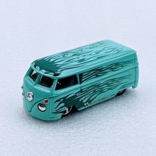Hot Wheels VOLKSWAGEN PANEL VAN, Rare & Retired from 2001, Mint Green w/ Flames