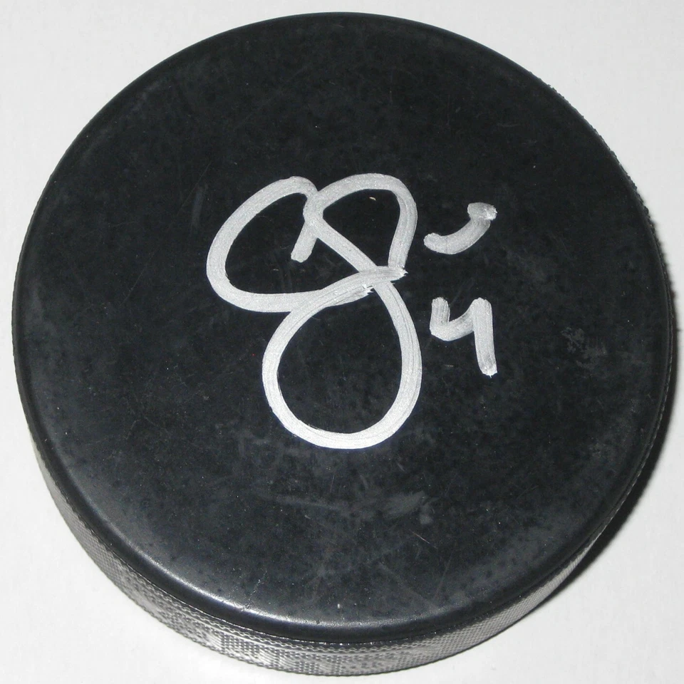 Cam Fowler Anaheim Ducks EE. UU. Oro Firmado Autografiado Hockey Puck Certificado de Autenticidad Prueba Exacta Foto 2 de 2