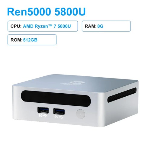 AMD Ryzen 7 5800U Windows 11 MINI PC DDR4 16/32GB 256/512GB SSD WIFI6 RTL8852 - 第 8/18 張圖片