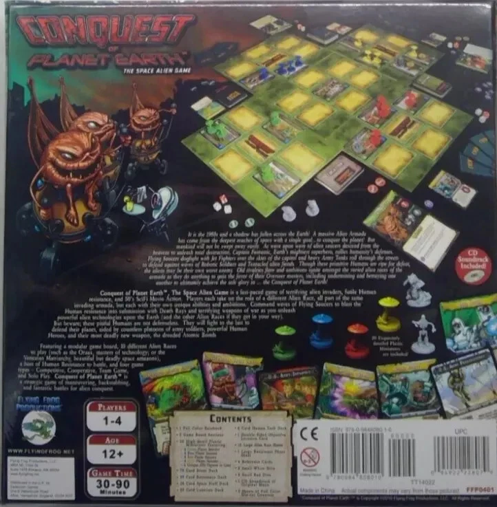 Conquest of Planet Earth : The Space Alien Board Game 2010  BAND NEW & SEALED - Image 2 of 2