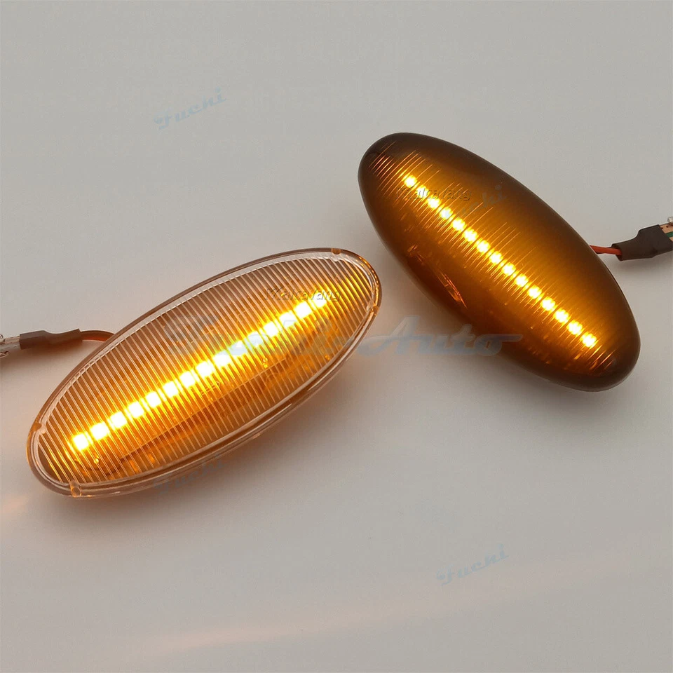 Sequential LED Side Marker Light For Nissan Frontier 1998-2005 PickUp Peugeot - Image 2 of 4