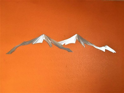 Mountain Range Metal Wall Art Colorado Grays Torreys Twin Peaks