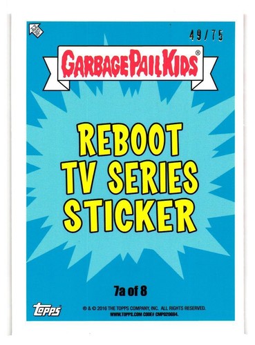 2016 GARBAGE PAIL KIDS SERIES 2 PRIME SLIME TRASHY TV PICK YOUR CARD BLOODY RED - Picture 74 of 323
