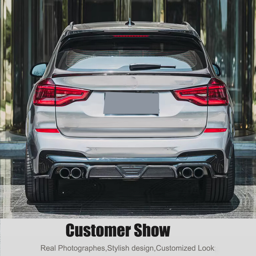 For 2020-2024 BMW F97 X3M G01 Real Carbon Fiber Rear Roof Spoiler ...
