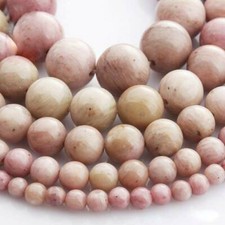 15" Strand Natural Rhodonite Stone Gemstone Beads lot 4mm 6mm 8mm 10mm 12mm