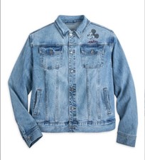 Disney Parks Mickey Mouse Denim Jean Jacket THE ONE AND ONLY  M L XL NWT