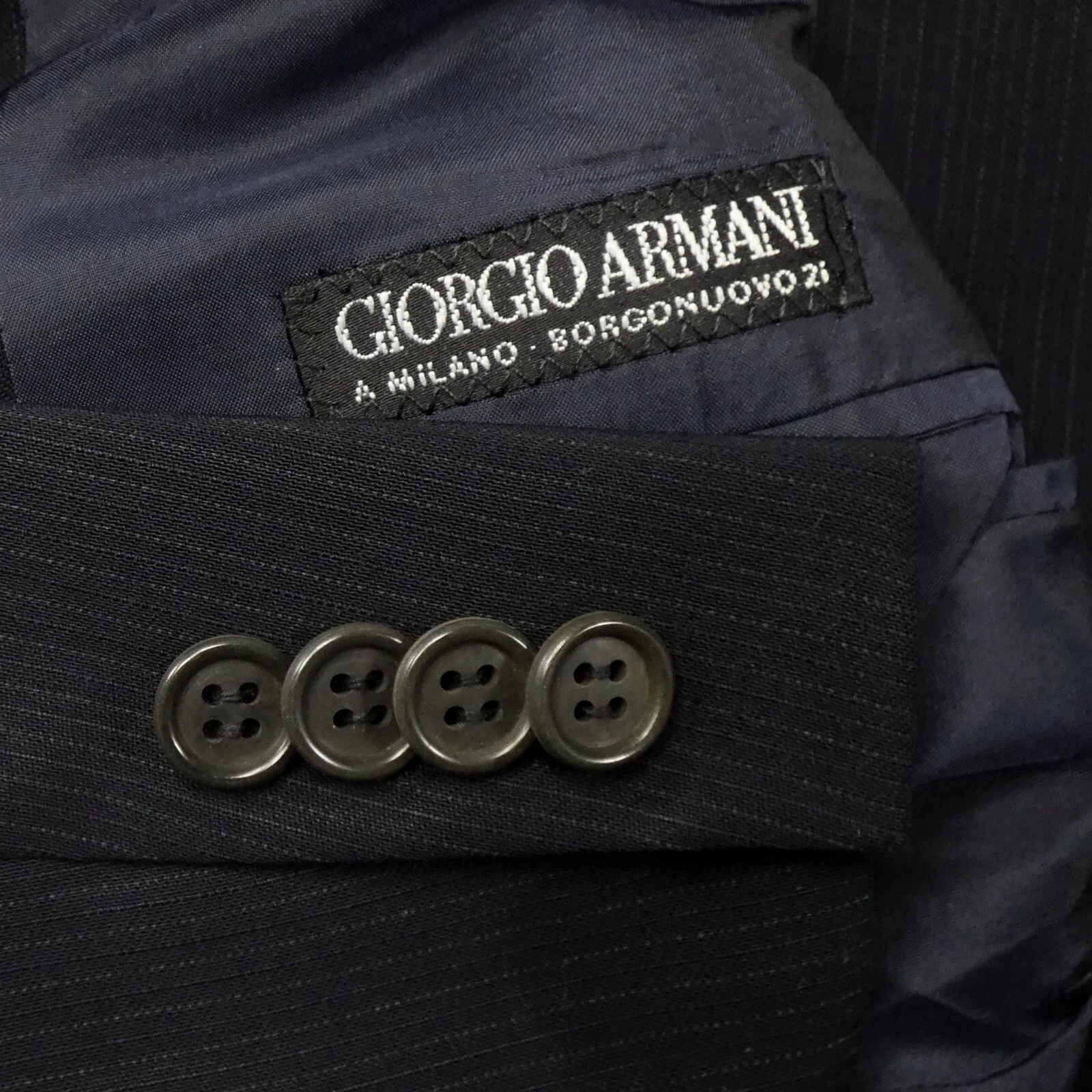 Giorgio Armani — 90s Vintage Double Breast Giorgio Armani Suit Jacket Made in Italy