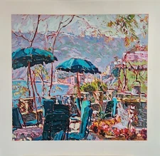 MARCO SASSONE SERIGRAPH ON PAPER " PORTO ROCA " SIGNED