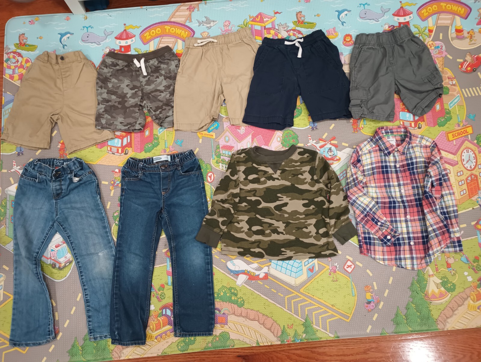 boys clothes size 5t lot Jeans Botton Down Shirt Long Sleeve & Boys