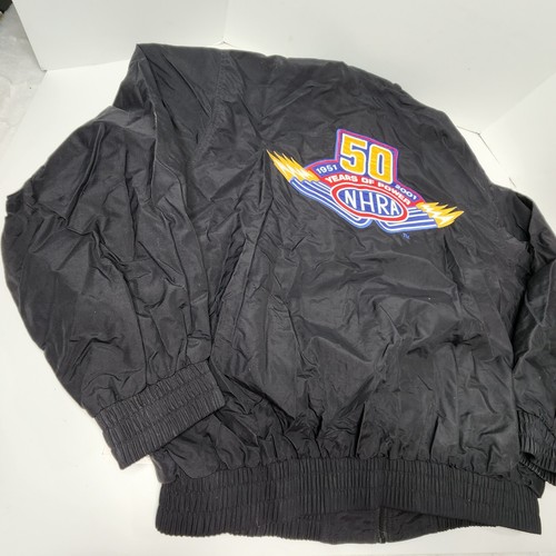 NHRA Bomber Windbreaker Jacket Special Edition 50th Aniversary Drag Racing XXL - Picture 11 of 14