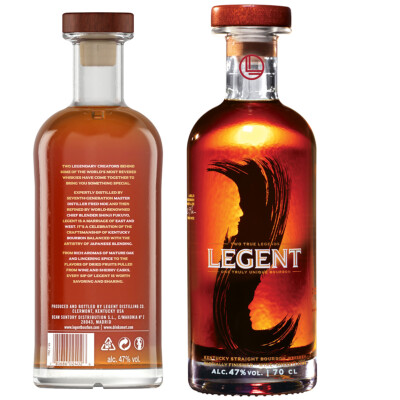  Legent Kentucky Straight Bourbon Whiskey Bourbon-, Wein + Sherryfassreife