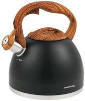 3L FlöTenkessel Wasserkessel Mit Pfeife Induktion Edelstahl Klausberg KB-7450