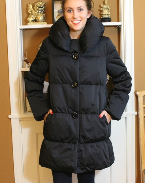 purple packable down jacket