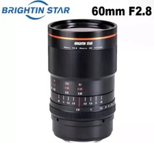 Brightin Star 60mm F2.8 II 2X Macro Lens for Canon EOS M Camera